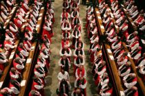 Anglican bishops at the closing ceremony of the Lambeth Conference, ...