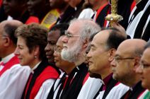 The Archbishop of Canterbury with Primates at the Lambeth Conference, ...