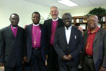 Archbishop Nicholas Okoh (left of centre), new primate of the Church ...