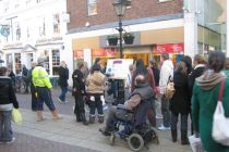 Crowd drawing Gospel messages in Kent lead to literature distribution ...