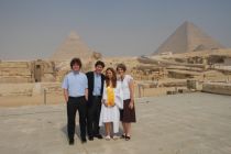 The Chandlers in Egypt last summer