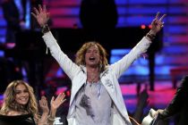 Judge Steven Tyler is seen at the "American Idol" finale on ...