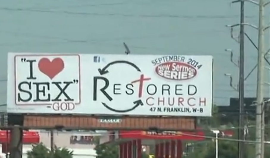 God Loves Sex Pennsylvania Churchs Controversial Billboard 6377