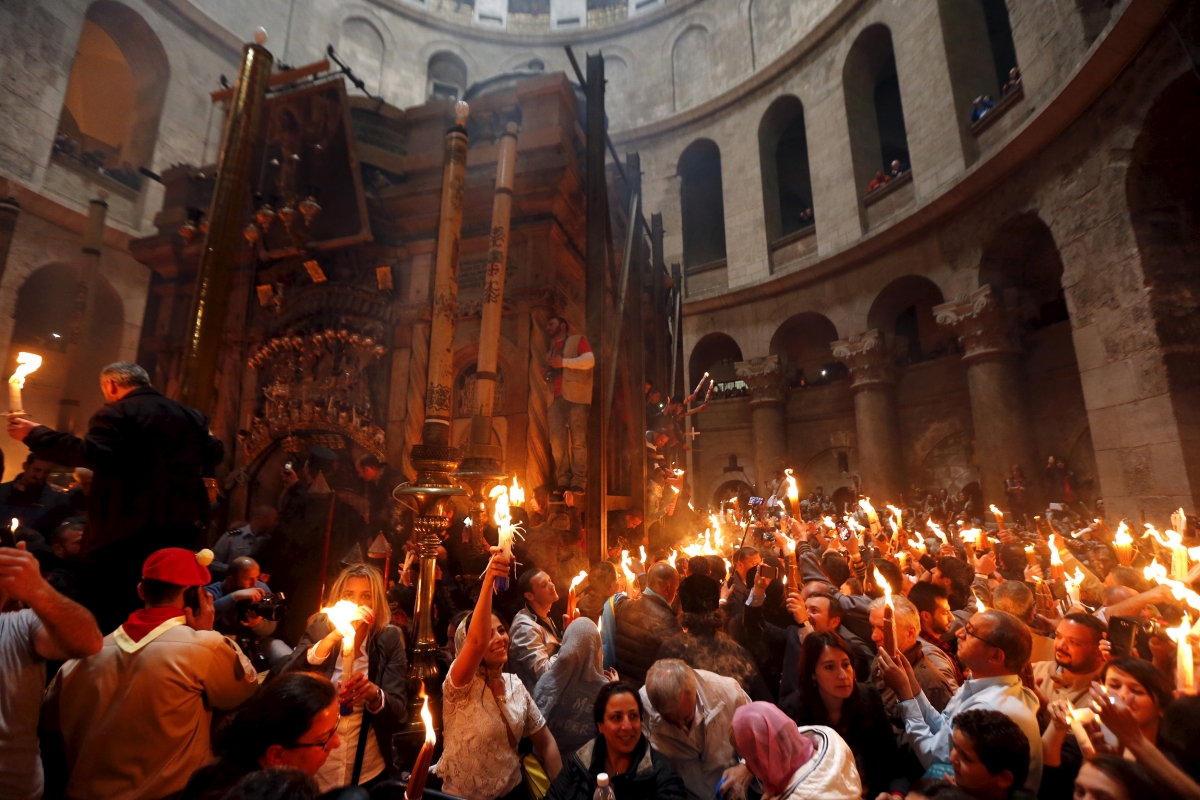 In pictures Stunning scenes from Orthodox Easter Holy Fire ceremonies
