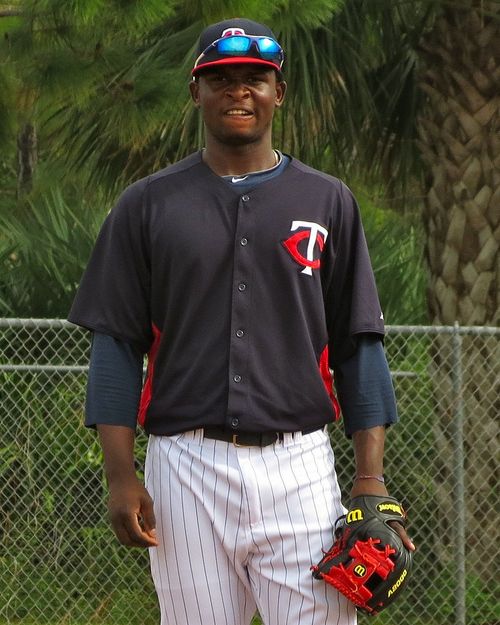 Twins rookie Miguel Sano steps on baseball, sprains ankle