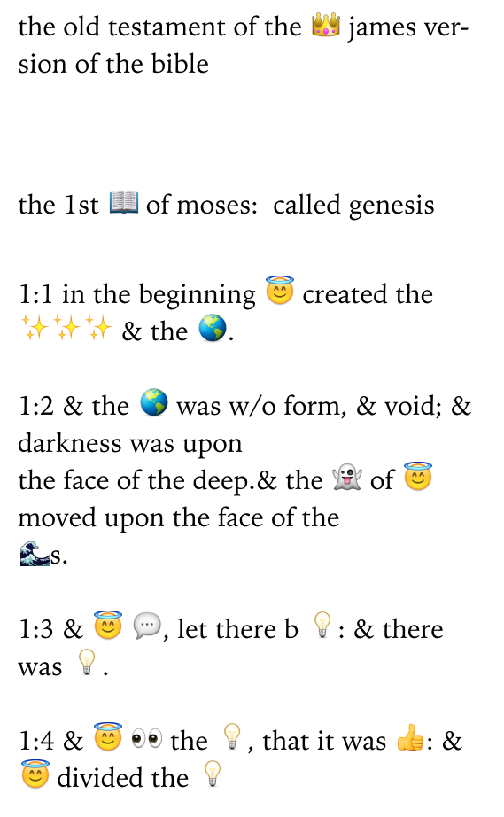 Looking For A New Bible Translation How About Emoji Scripture