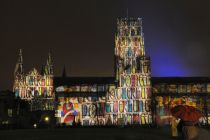 pages-from-the-lindisfarne-gospels-projected-onto-durham-cathederal-in-durham
