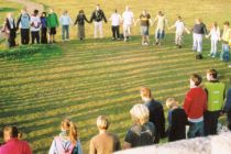 Christians of Kernow Youth ministry based in UK pray together. ...